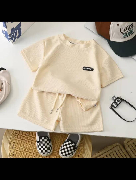 Kids Clothes Custom Summer Casual Cotton Toddler Boys Set Clothes Tshirt And Shorts Joggers 2 Piece Sets For Kids